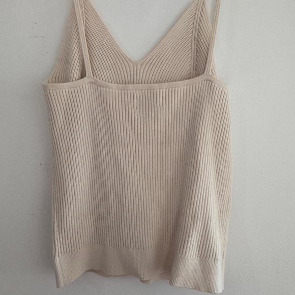 GAP Cream Ribbed Camisole Top - Picture 3 of 4